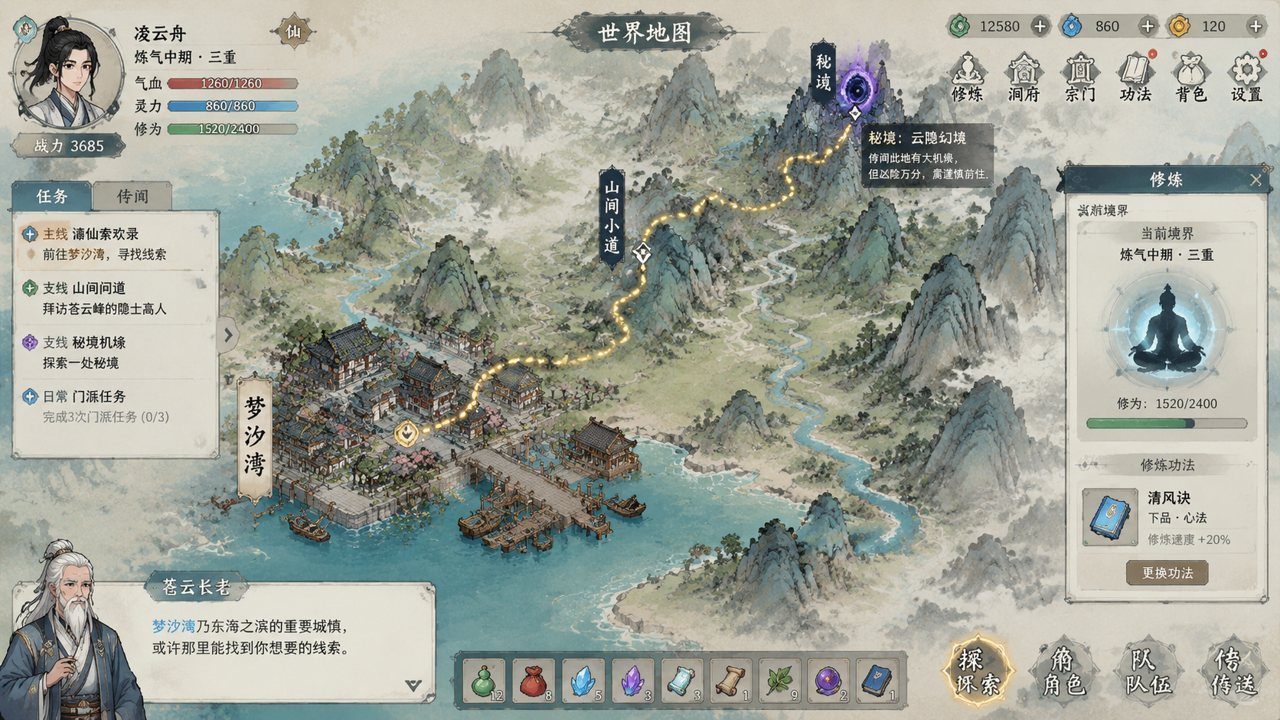 谪仙索欢录 角色养成 玩法截图 8